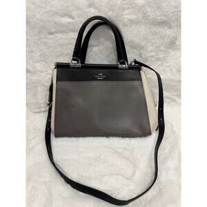 Coach leather satchel tote